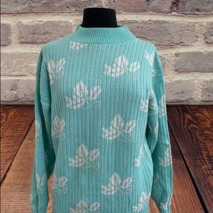 Women’s Bears Crossing Vintage turquoise sweater L